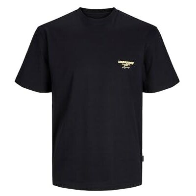 JACK & JONES JACK&JONES JORBORA varumärke Tee SS Crew Neck BLK, svart, S JACK & JONES JACK&JONES JORBORA varumärke Tee SS Crew Neck BLK, svart, S