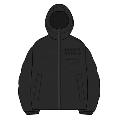 JACK & JONES Jcoboston Pufferjacka SMU, svart, xx_l, svart, XXL JACK & JONES Jcoboston Pufferjacka SMU, svart, xx_l, svart, XXL