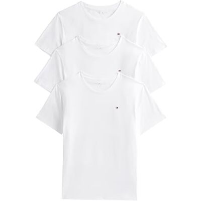 Tommy Hilfiger herr S/S T-shirt, Vit (vit/vit), XXL Tommy Hilfiger herr S/S T-shirt, Vit (vit/vit), XXL