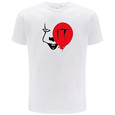 ERT GROUP Warner Bros. It 026, Kortärmad T-shirt herr, 100% bomull, Dubbelsidigt tryck, Size 3XL, White, Sömlös design, Smidigt och elastiskt tyg för vardaglig lätthet ERT GROUP Warner Bros. It 026, Kortärmad T-shirt herr, 100% bomull, Dubbelsidigt tryck, Size 3XL, White, Sömlös design, Smidigt och elastiskt tyg för vardaglig lätthet