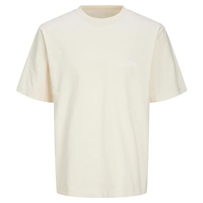 JACK & JONES JACK&JONES Jorbrooklyn Graphic Back Tee Ss C.N, Buttercreme, S JACK & JONES JACK&JONES Jorbrooklyn Graphic Back Tee Ss C.N, Buttercreme, S