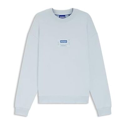 HUGO Sweatshirt för män, Öppen blå 460, M HUGO Sweatshirt för män, Öppen blå 460, M