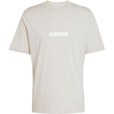adidas herr Essentials Linear Single Jersey Shirt, wonder alumina/white, XL adidas herr Essentials Linear Single Jersey Shirt, wonder alumina/white, XL