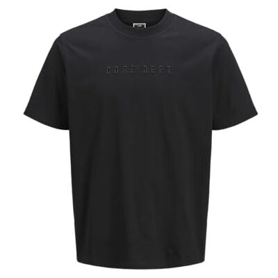 JACK & JONES Jcorecharge Mold Tee Ss Crew Neck, svart, L JACK & JONES Jcorecharge Mold Tee Ss Crew Neck, svart, L