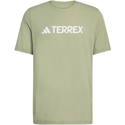 adidas Mezczyzni Terrex Multi CLIMACOOL Logo Tech T-shirt, tent green, L adidas Mezczyzni Terrex Multi CLIMACOOL Logo Tech T-shirt, tent green, L