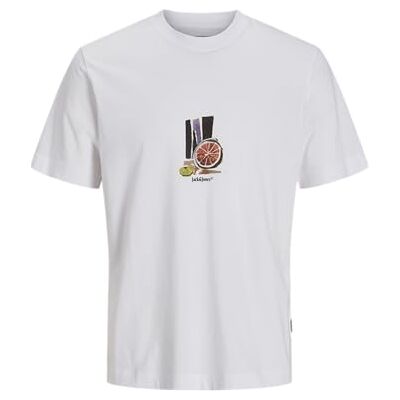 JACK & JONES Jorvarenna Tee Ss Crew Neck, Ljus vit, L JACK & JONES Jorvarenna Tee Ss Crew Neck, Ljus vit, L