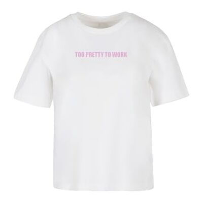 Too Pretty Tee, Vit, XL plus size Too Pretty Tee, Vit, XL plus size