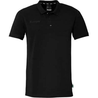 Kempa Prime Polo Shirt handboll fitness pikétröja män, kvinnor och barn – t-shirt med polokrage, svart, XL Kempa Prime Polo Shirt handboll fitness pikétröja män, kvinnor och barn – t-shirt med polokrage, svart, XL