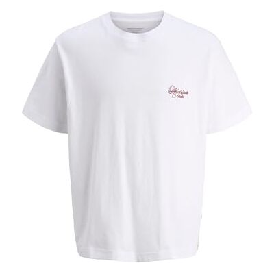 JACK & JONES Jorgramercy Back Graphic Tee Ss Cn, Ljus vit, M JACK & JONES Jorgramercy Back Graphic Tee Ss Cn, Ljus vit, M