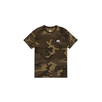 Alpha Industries Basic T Small Logo Camo T-shirt för män Olive Camo Alpha Industries Basic T Small Logo Camo T-shirt för män Olive Camo