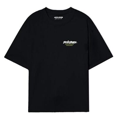 JACK & JONES Joreaton Tee Ss Crew Neck FST T-shirt, svart, L JACK & JONES Joreaton Tee Ss Crew Neck FST T-shirt, svart, L