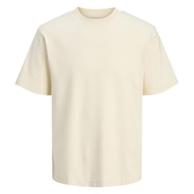 JACK & JONES Jprblachad branding Ss Crew Neck Tee Sn, Cloud Cream, L JACK & JONES Jprblachad branding Ss Crew Neck Tee Sn, Cloud Cream, L