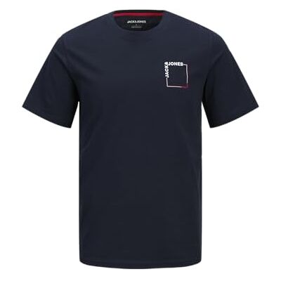 JACK & JONES Jjverner Tee Ss Crew Neck, Sky Captain, S JACK & JONES Jjverner Tee Ss Crew Neck, Sky Captain, S