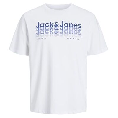 JACK & JONES Jjtex Tee Ss Crew Neck, Vit, M JACK & JONES Jjtex Tee Ss Crew Neck, Vit, M