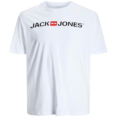 JACK & JONES Herr Jjecorp Logo Tee Ss Crew Neck Noos Ps t-shirt, 3XL, Vitt, 8XL JACK & JONES Herr Jjecorp Logo Tee Ss Crew Neck Noos Ps t-shirt, 3XL, Vitt, 8XL