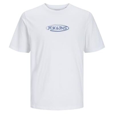 JACK & JONES JACOLIVER SS Tee, Vit, XL JACK & JONES JACOLIVER SS Tee, Vit, XL