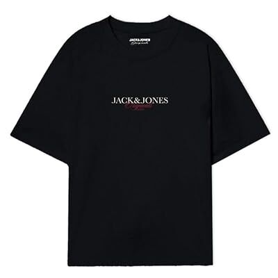 JACK & JONES Jorbillyburg Tee Ss Crew Neck FST, svart, L JACK & JONES Jorbillyburg Tee Ss Crew Neck FST, svart, L