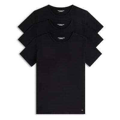 Tommy Hilfiger herr S/S T-shirt, Svart/svart, L Tommy Hilfiger herr S/S T-shirt, Svart/svart, L