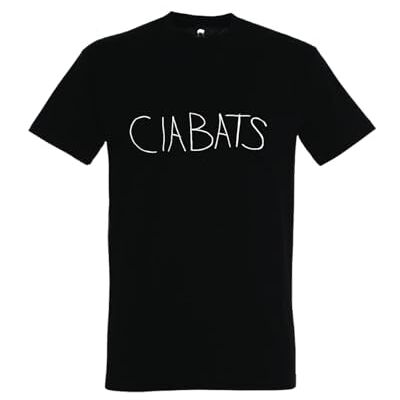 Tee Profs Svart Ciabats T-shirt i ekologisk bomull T-shirt, Jersey 175, från ekologiskt jordbruk, lättviktskardat med enzymbehandling Officiell produkt Tee Profs Svart Ciabats T-shirt i ekologisk bomull T-shirt, Jersey 175, från ekologiskt jordbruk, lättviktskardat med enzymbehandling Officiell produkt