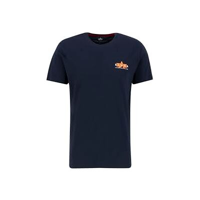 Alpha Industries Puff Print Logo BP T för män, Rep.Blue, S Alpha Industries Puff Print Logo BP T för män, Rep.Blue, S