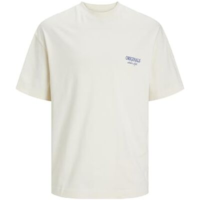 JACK & JONES JORSANTORINI Back Tee SS Crew Neck SN, Buttercreme, M JACK & JONES JORSANTORINI Back Tee SS Crew Neck SN, Buttercreme, M