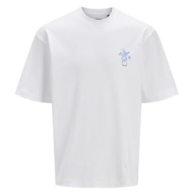 JACK & JONES Herr Jprblafloral Ss Tee, Ljus vit, L JACK & JONES Herr Jprblafloral Ss Tee, Ljus vit, L
