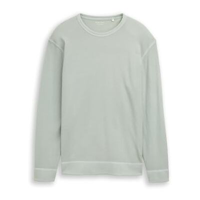 TOM TAILOR 1051900 långärmad T-shirt, 12792-mjuk grå grön, XXL herr TOM TAILOR 1051900 långärmad T-shirt, 12792-mjuk grå grön, XXL herr