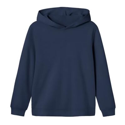 NAME IT Unisex Nlnnizu Ls Bru Sweat W. Hood Noos joggingbyxor, marinblå blazer, 170-176 NAME IT Unisex Nlnnizu Ls Bru Sweat W. Hood Noos joggingbyxor, marinblå blazer, 170-176