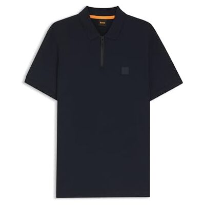 Boss Passerzip Half Zip Polo Shirt Navy Boss Passerzip Half Zip Polo Shirt Navy
