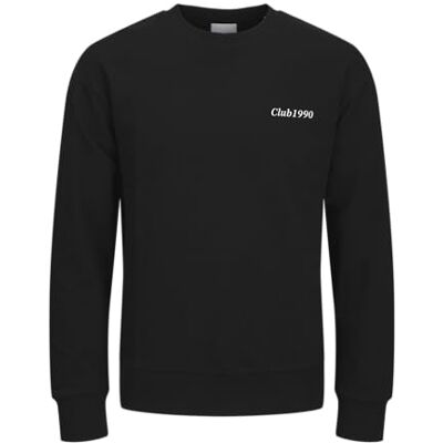 JACK&JONES PLUS JJEBRADLEY Graphic Sweat Crew NOOS PLS, svart, 3XL/Stor JACK&JONES PLUS JJEBRADLEY Graphic Sweat Crew NOOS PLS, svart, 3XL/Stor