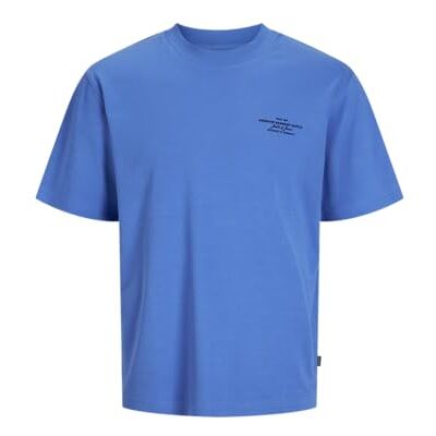 JACK & JONES Jprblachad branding Ss Crew Neck Tee Sn, Super Sonic, XS JACK & JONES Jprblachad branding Ss Crew Neck Tee Sn, Super Sonic, XS