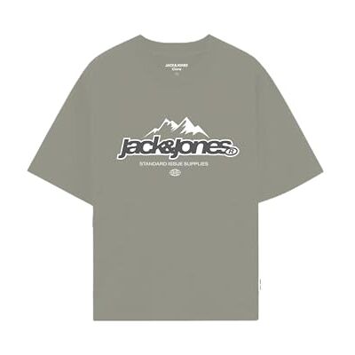 JACK & JONES Jcoflare Front Tee Ss Crew Neck FST, Vetiver, M JACK & JONES Jcoflare Front Tee Ss Crew Neck FST, Vetiver, M