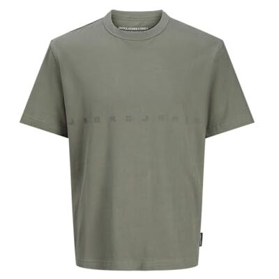 JACK & JONES Jcolido Fabric varumärke Tee Ss Crew Neck, skugga, M JACK & JONES Jcolido Fabric varumärke Tee Ss Crew Neck, skugga, M