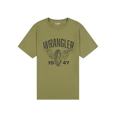 Wrangler Americana T-shirt för män, ALOE, L Wrangler Americana T-shirt för män, ALOE, L