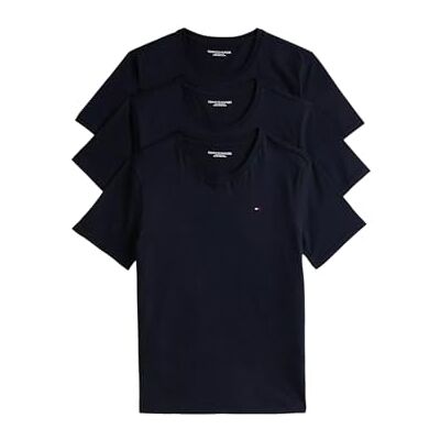 Tommy Hilfiger herr 3P Ss Tee UM0UM03870 S/S t-shirt, svart (svart/svart/svart), M Tommy Hilfiger herr 3P Ss Tee UM0UM03870 S/S t-shirt, svart (svart/svart/svart), M