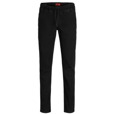 JACK & JONES barn slim fit jeans JJIGLENN JJELASTICATED AKM 996 NOOS MNI Slim Fit jeans mini, Svart denim, 116 JACK & JONES barn slim fit jeans JJIGLENN JJELASTICATED AKM 996 NOOS MNI Slim Fit jeans mini, Svart denim, 116