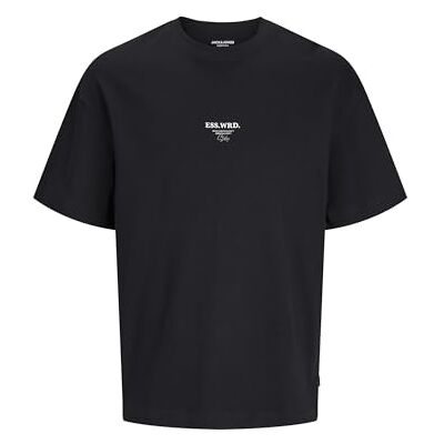 JACK & JONES Jjeurban Edge Studio Tee SS O-Neck Noos T-shirt, svart, S herr, svart, S JACK & JONES Jjeurban Edge Studio Tee SS O-Neck Noos T-shirt, svart, S herr, svart, S