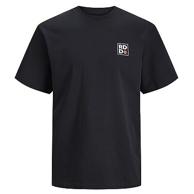 JACK & JONES RDDAARON Tee S/S Crew Neck NOOS, Svart/tryck: kvadratiskt tryck, L JACK & JONES RDDAARON Tee S/S Crew Neck NOOS, Svart/tryck: kvadratiskt tryck, L