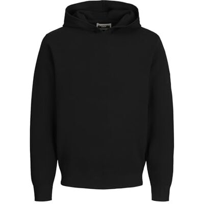 JACK & JONES Jcoaero Knit Hood Sn stickad tröja, svart, M, svart, M JACK & JONES Jcoaero Knit Hood Sn stickad tröja, svart, M, svart, M