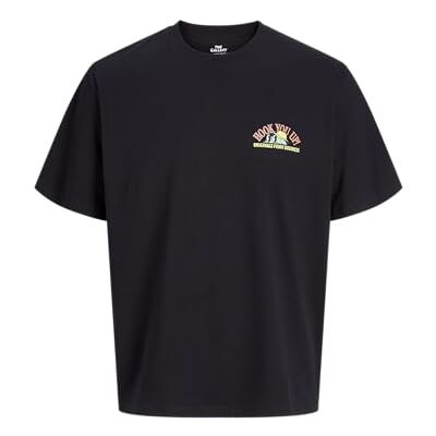 JACK & JONES Jorbigwig Tee Ss Crew Neck Tg, svart, M JACK & JONES Jorbigwig Tee Ss Crew Neck Tg, svart, M