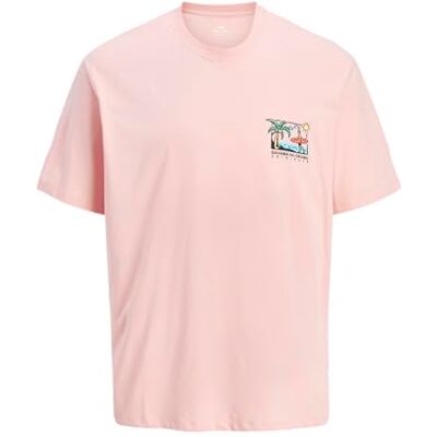 JACK & JONES Jorwowie Tee Ss Crew Neck Tg, Tickled rosa, S JACK & JONES Jorwowie Tee Ss Crew Neck Tg, Tickled rosa, S