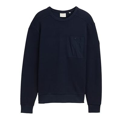 TOM TAILOR Sweatshirt för män, 10668 – himmelskaptensblå, M TOM TAILOR Sweatshirt för män, 10668 – himmelskaptensblå, M