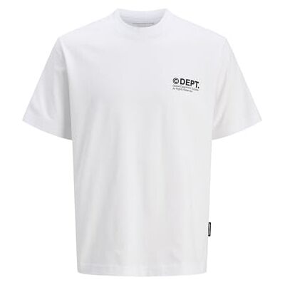 JACK & JONES Jcodynamic Dust Tee Ss Crew Neck, Ljus vit, M JACK & JONES Jcodynamic Dust Tee Ss Crew Neck, Ljus vit, M