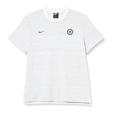 NIKE herr Cfc M Nsw Gsp Fran Pq Aut poloskjorta White/Wolf Grey/Rush Blue XXL NIKE herr Cfc M Nsw Gsp Fran Pq Aut poloskjorta White/Wolf Grey/Rush Blue XXL