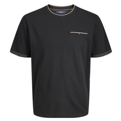 JACK & JONES Jprbluhubo Tee Ss Crew Prau25, svart, L JACK & JONES Jprbluhubo Tee Ss Crew Prau25, svart, L
