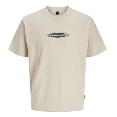 JACK & JONES Jcopacer märkestryck Tee Ss Crew Neck, Moonbeam, M JACK & JONES Jcopacer märkestryck Tee Ss Crew Neck, Moonbeam, M