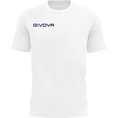 Givova Bomull Fresh Bianco TG T-Shirt M, Vitt och blått, M Givova Bomull Fresh Bianco TG T-Shirt M, Vitt och blått, M
