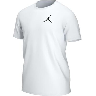 NIKE M J Jumpman Emb Ss Crew T-tröja för män, White/Black, XL NIKE M J Jumpman Emb Ss Crew T-tröja för män, White/Black, XL