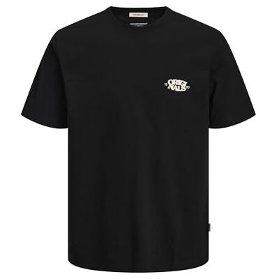 JACK & JONES herr Jortavira typ tillbaka tess crew neck oc25, svart, XS JACK & JONES herr Jortavira typ tillbaka tess crew neck oc25, svart, XS