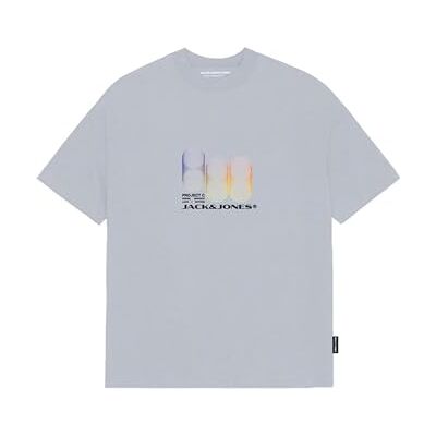 JACK & JONES Jcocalma Tee Ss Crew Neck FST, Grå gryning, L JACK & JONES Jcocalma Tee Ss Crew Neck FST, Grå gryning, L